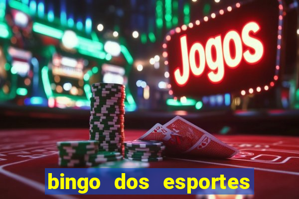 bingo dos esportes para imprimir