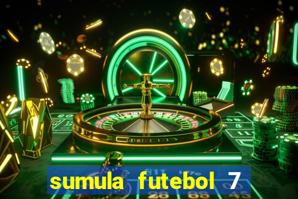 sumula futebol 7 society excel