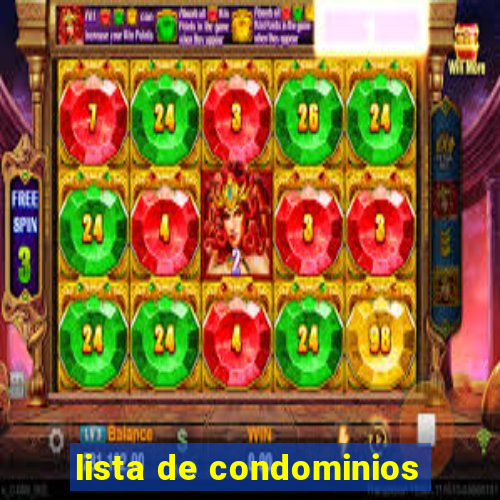 lista de condominios