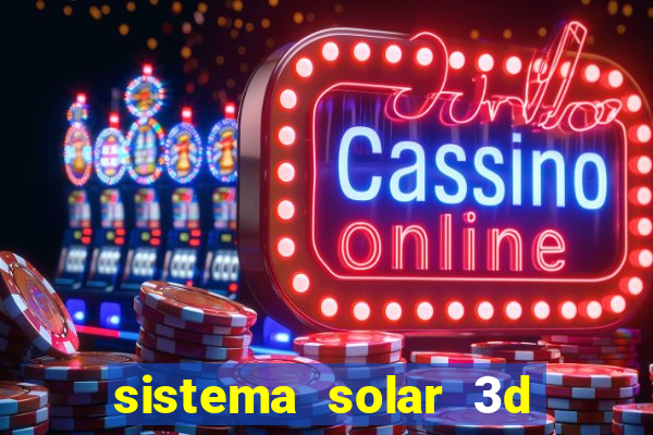 sistema solar 3d em movimento